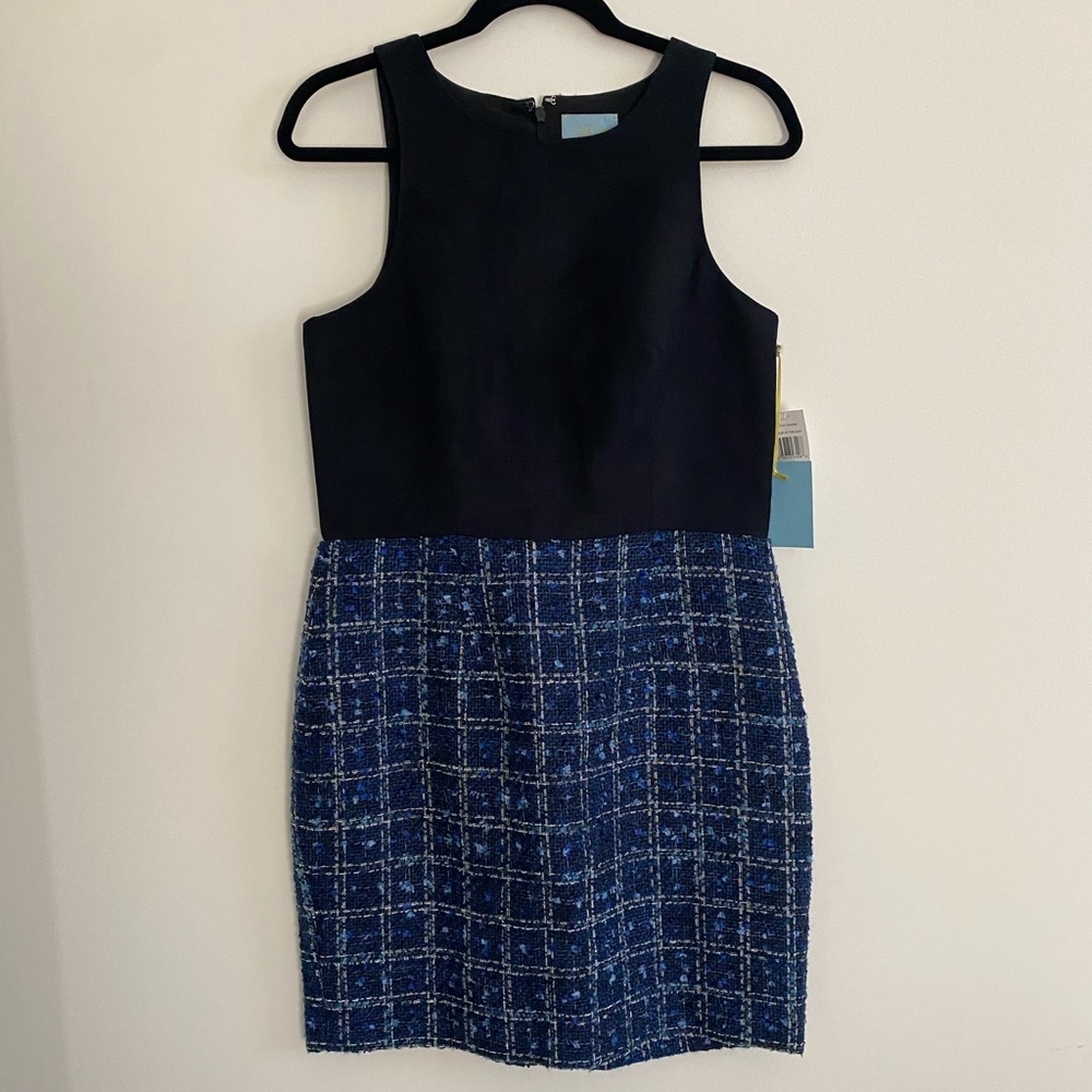 Cece by Cynthia Steffe NWT Faux Suede/Tweed Dress
